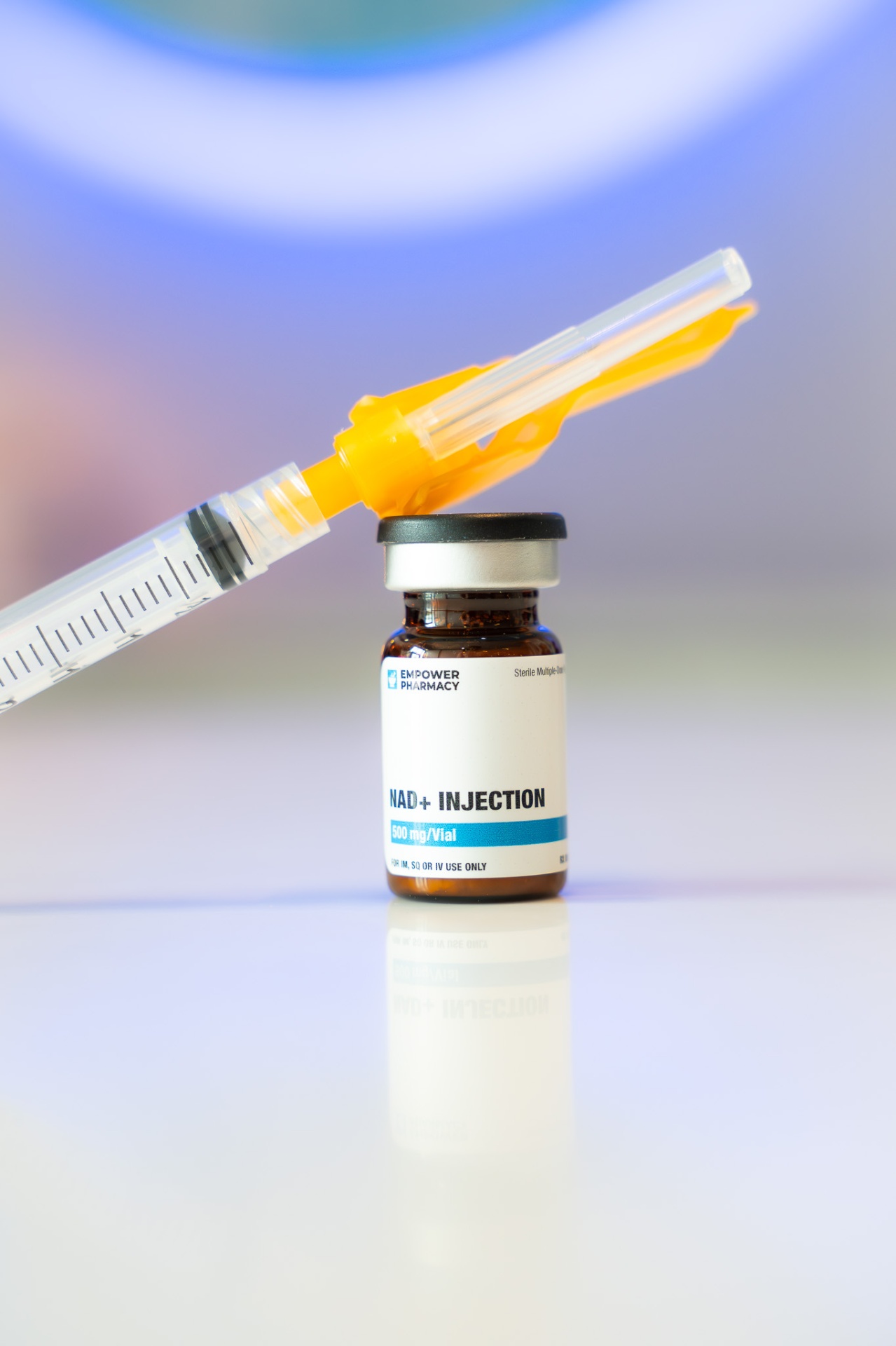 iCRYO St Johns NAD+ injection vial and syringe
